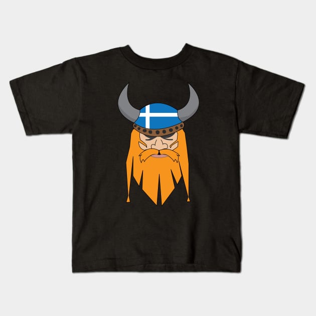 Cool viking shetland Up Helly Aa Kids T-Shirt by ayelandco